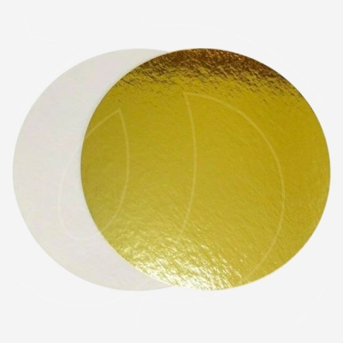 Подложка под торт Золото/Белая 3 мм 28 см 