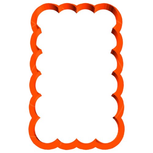 Вырубка пластиковая LUBIMOVA "Волнистая рамка" LC-00010314