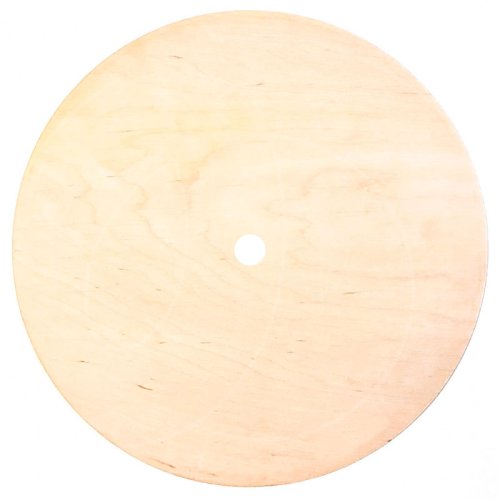 Подложка под торт деревянная с отверстием 4 мм 28 см 