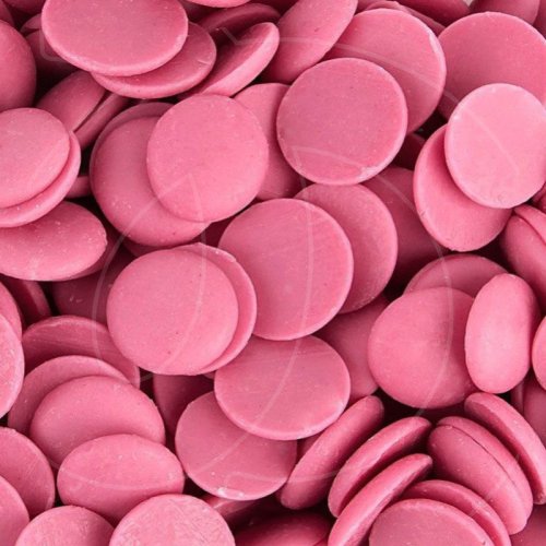 Шоколадная глазурь розовая со вкусом малины ШОКОМИЛК 500 г 