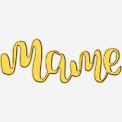 Топпер декоративный акриловый "Маме" Золото 4,5х2 см ТСК405		