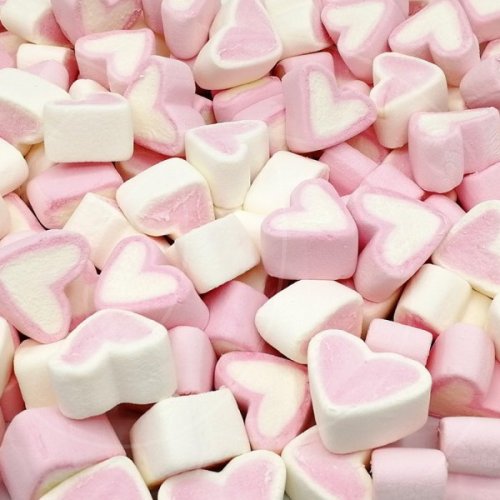 Маршмеллоу "Сердечки бело-розовые" 100 г 