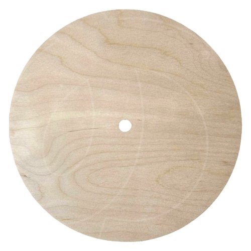 Подложка под торт деревянная с отверстием 6 мм 30 см 