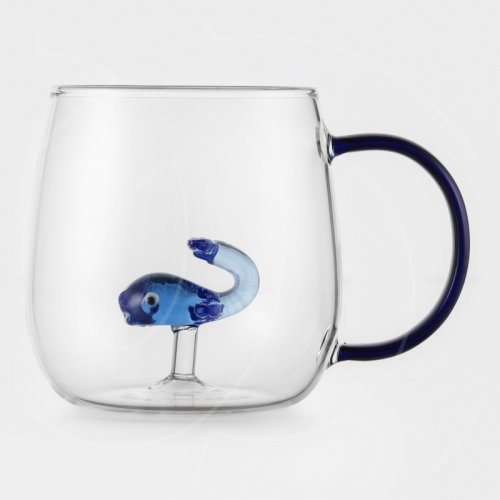 Кружка стеклянная "Кит" 350 мл 9078520