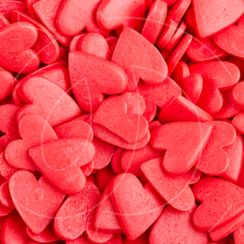Посыпка кондитерская сердечки большие "Красные" 0,75 кг tp16076