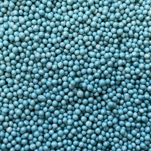 Посыпка кондитерская из дутого риса жемчуг "Бирюзовый" 2-5 мм 50 г 199