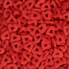 Посыпка кондитерская "Сердечки красные большие двойные" 50 г tp96085