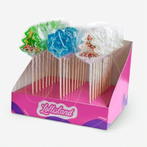 Леденец-погремушка "Ёлочка и снежинка" 30 гр 1 шт 