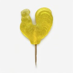 Леденец из изомальта "Петушок маленький желтый" 10 г ЛД1 