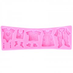 Молд силиконовый "Детская одёжка" 2854735, m-10