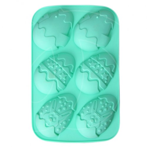 Форма силиконовая "Яйца резные" 6 шт 651938