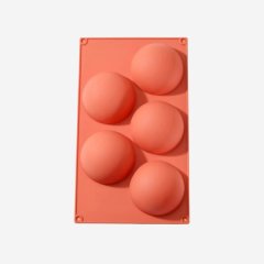 Форма силиконовая "Полусферы" 8 см 5 шт 3800925, сф-48