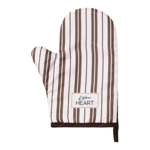 Варежка-прихватка кухонная Коричнево-розовая 10425105