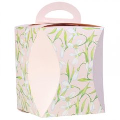 Коробка для кулича "Подснежники" 12,5 см 43095
