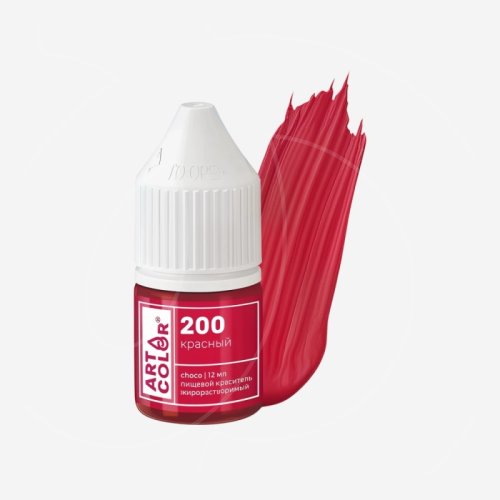 Краситель пищевой гелевый жирорастворимый Art Color "Choco 200 Красный" 12 мл 