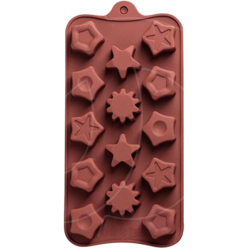 Форма силиконовая "Звёзды" 14 шт 3146756